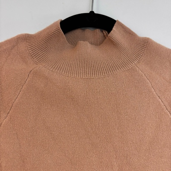 Mock Neck Ribbed Long Sleeve Bodycon Pullover Mini Sweater Dress - Picture 11 of 13